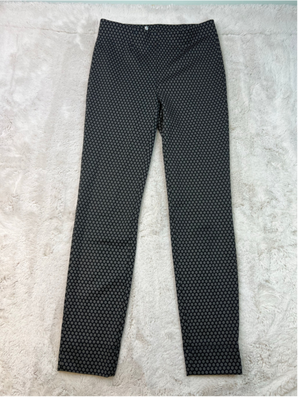 Raffaello Rossi Penny Stretch Tech Ankle Pants Size EU 36 US 6 Womens Black Grey